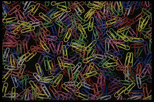 421024 Colored Paper Clips A4 Photo Print