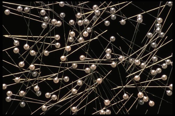 421031 Pearl headed Pins A4 Photo Print