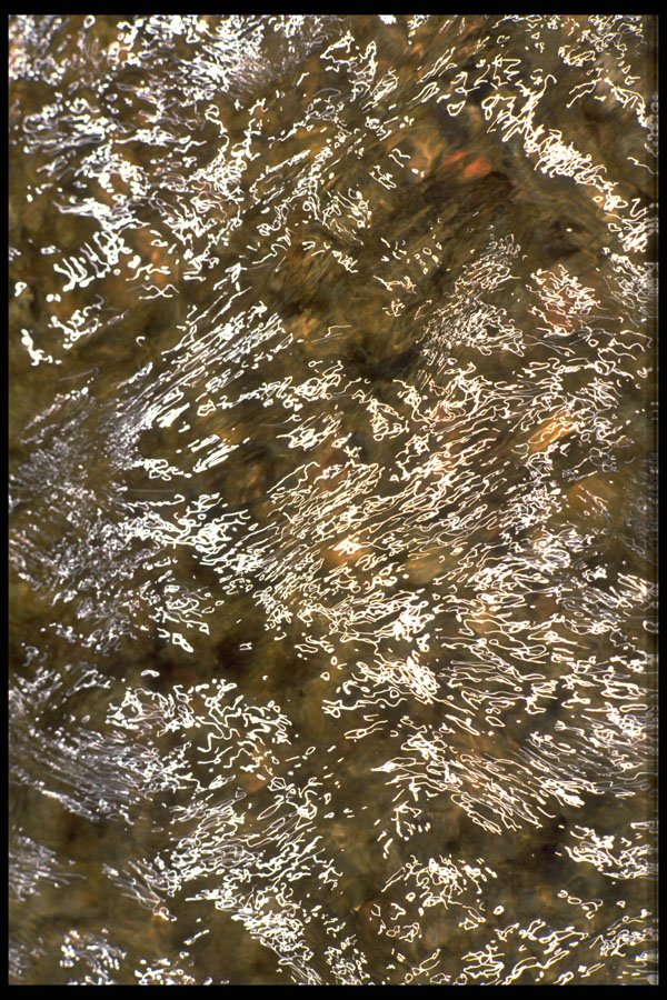 423024 Sunlight Reflecting Off The Surface Of A Stream A4 Photo Print