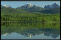 423099 Reflection Of The Ragged Range Mountains, N.W.T., Canada A4 Photo Print