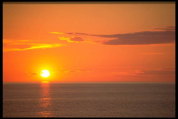 424023 Sunset, Lake Superior, Canada. A4 Photo Print