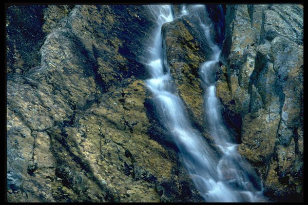 424040 Stream On A Granitic Cliff, Quebec, Canada. A4 Photo Print