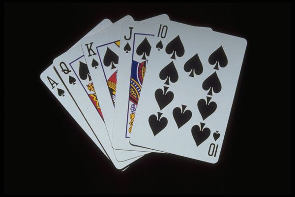 425000 Royal Flush, Spades A4 Photo Print