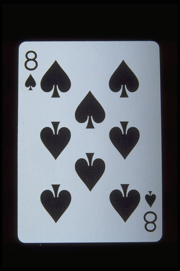 425009 Eight Of Spades A4 Photo Print