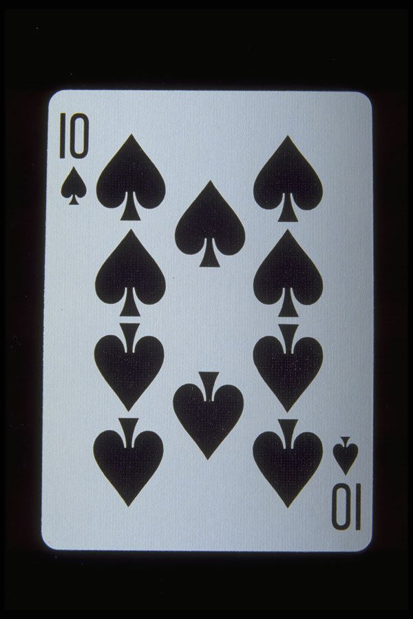 425015 Ten Of Spades A4 Photo Print