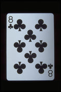 425017 Eight Of Clubs A4 Photo Print