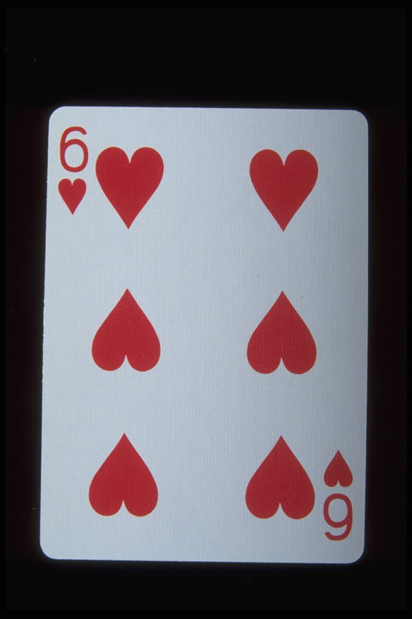 425018 Six Of Hearts A4 Photo Print