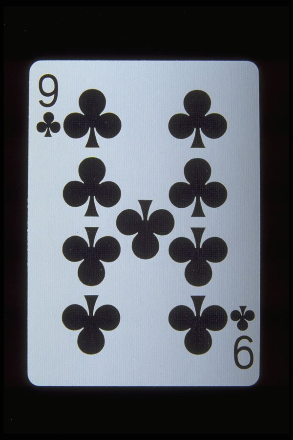 425023 Nine Of Clubs A4 Photo Print