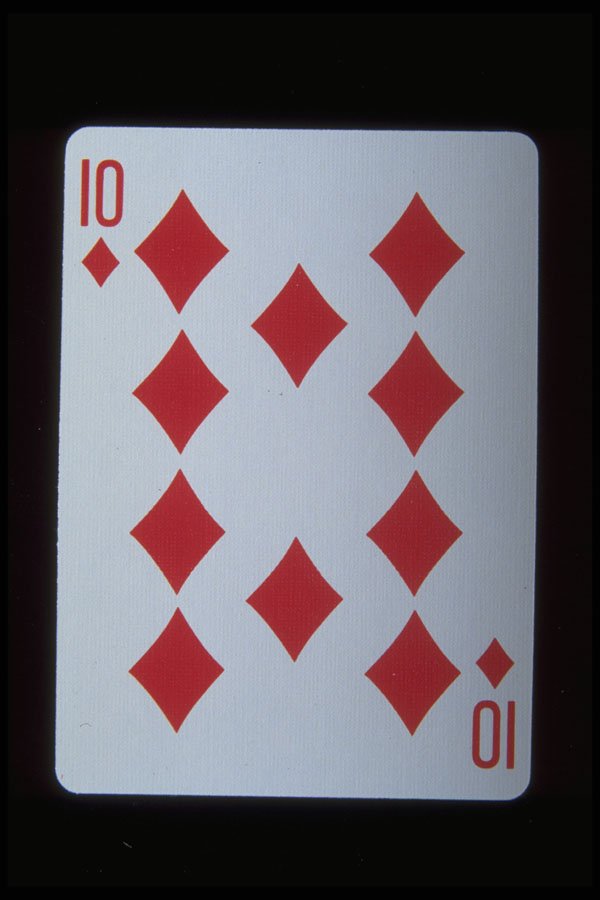 425024 Ten Of Diamonds A4 Photo Print