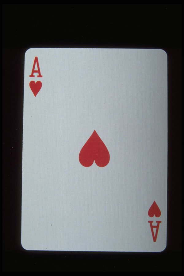 425041 Ace Of Hearts A4 Photo Print