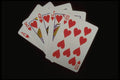 425043 Royal Flush, Hearts A4 Photo Print