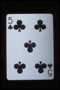 425051 Five Of Clubs A4 Photo Print