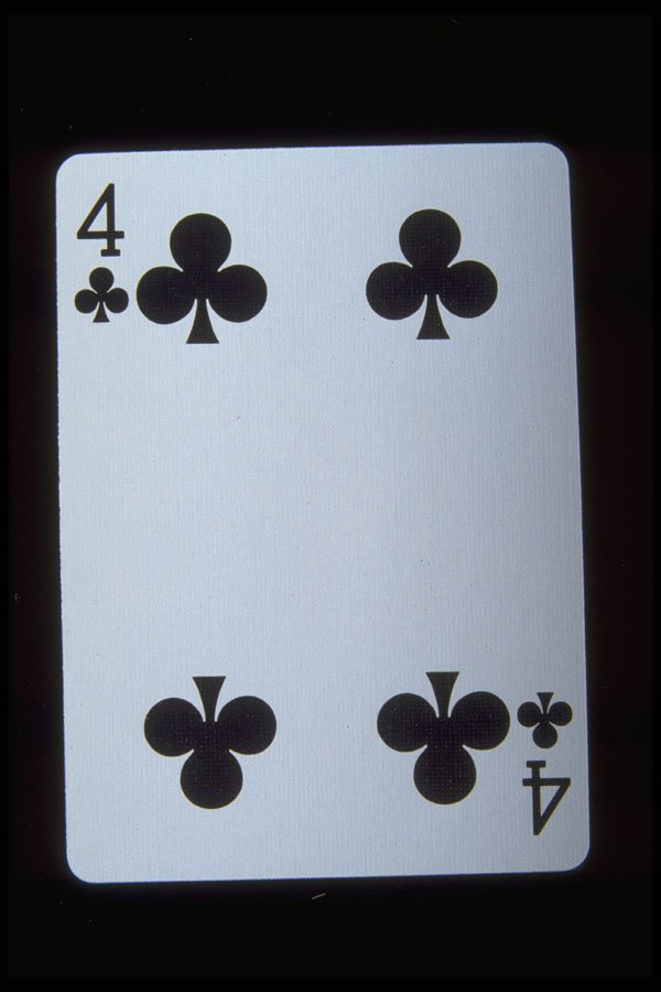 425057 Four Of Clubs A4 Photo Print