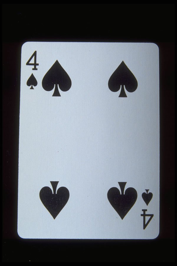 425058 Four Of Spades A4 Photo Print