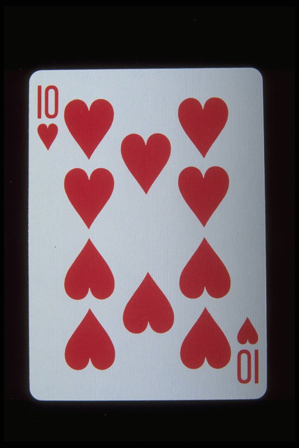 425059 Ten Of Hearts A4 Photo Print