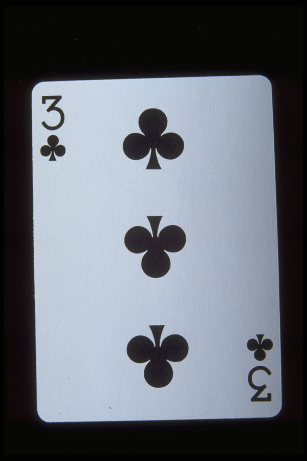425064 Three Of Clubs A4 Photo Print