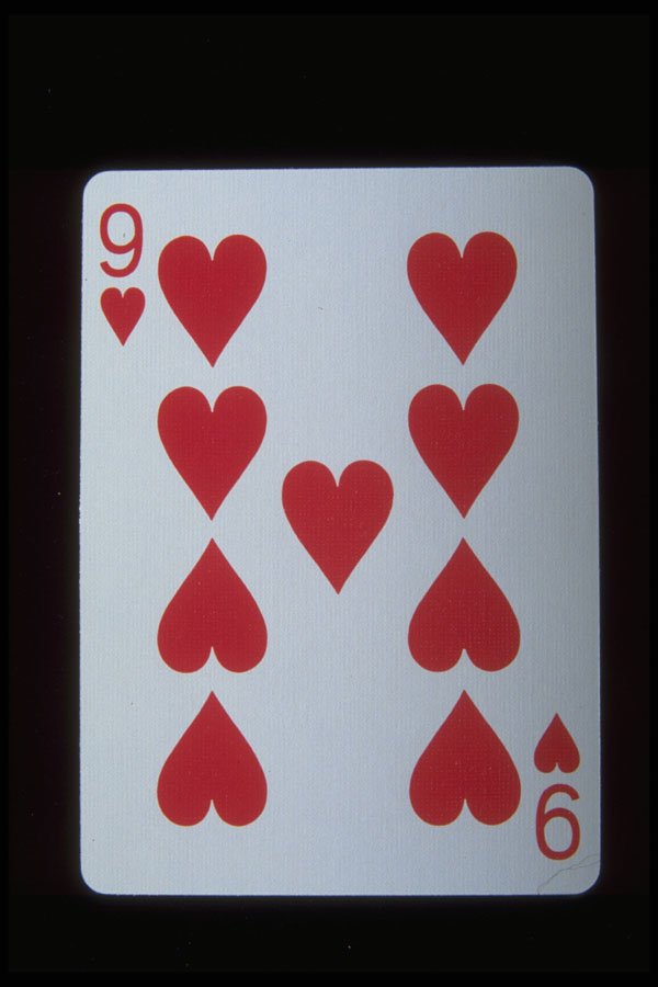 425066 Nine Of Hearts A4 Photo Print