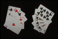 425078 Poker Hand Royal Flush Beats Four Of A Kind A4 Photo Print