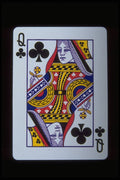 425083 Queen Of Clubs A4 Photo Print