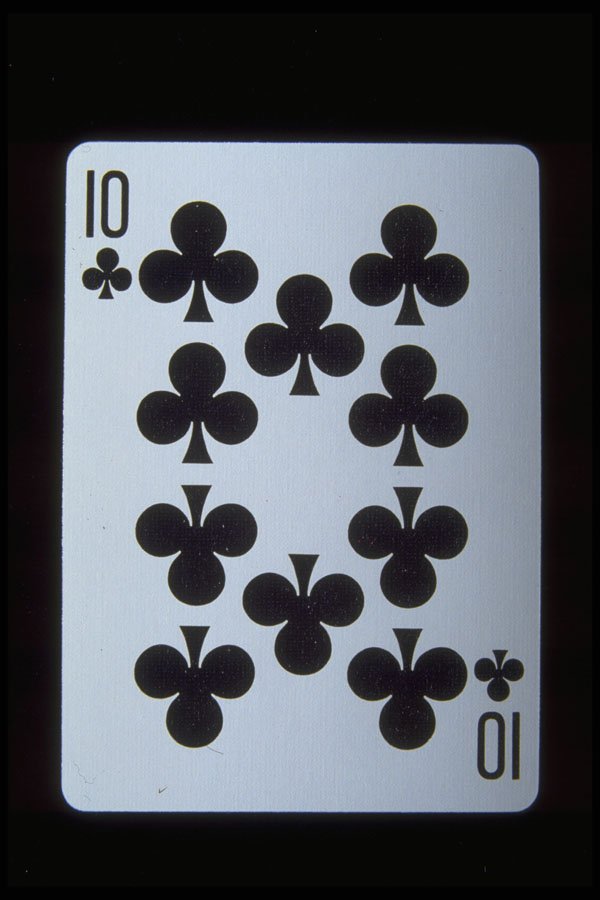 425092 Ten Of Clubs A4 Photo Print