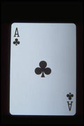 425093 Ace Of Clubs A4 Photo Print