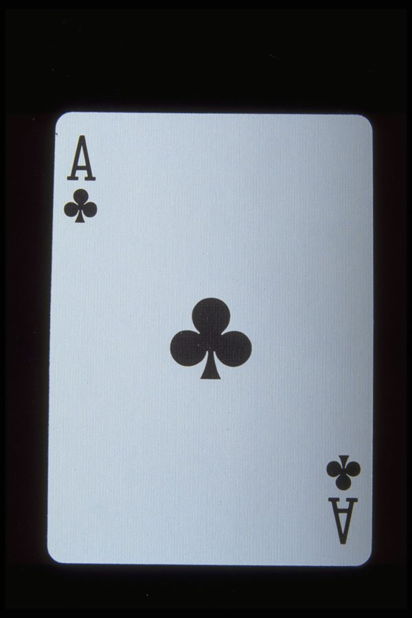 425093 Ace Of Clubs A4 Photo Print