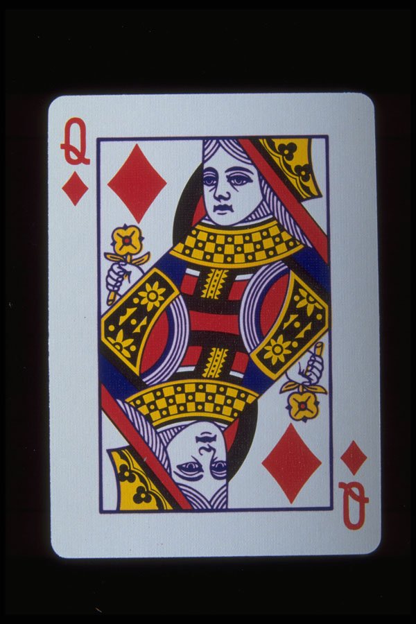 425098 Queen Of Diamonds A4 Photo Print