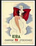 426 05 kira chiffon stockings Advert A4 Photo Print