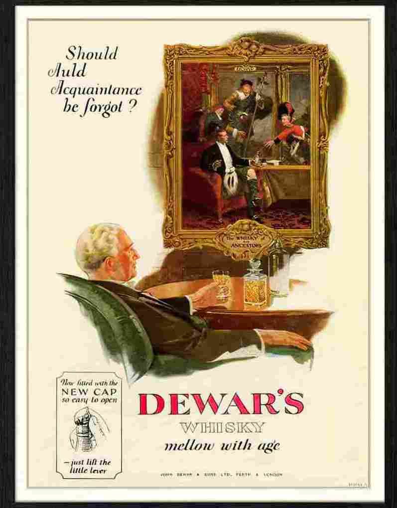 426 15 dewars whisky 1928 Advert A4 Photo Print