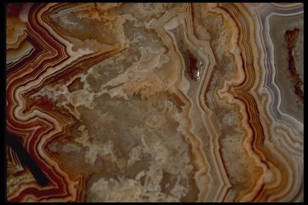 426005 Brown And White Agate A4 Photo Print