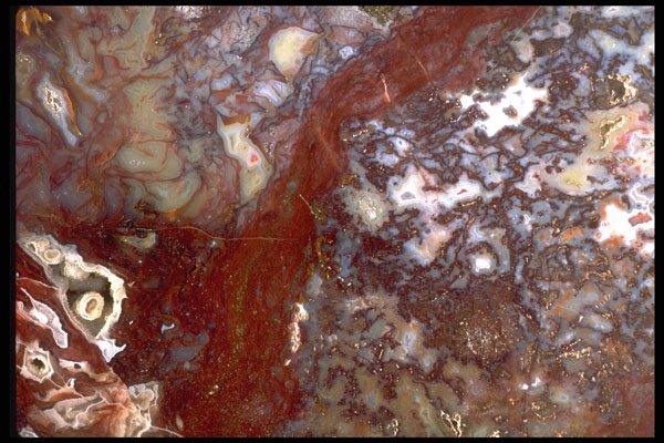 426037 Red And White Agate A4 Photo Print