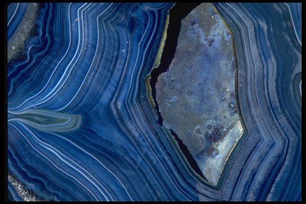 426059 Blue Dyed Brazilian Agate A4 Photo Print