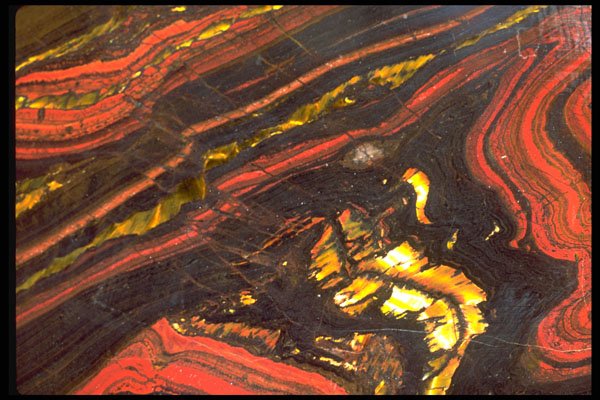 426090 Black, Red, And Gold Agate A4 Photo Print