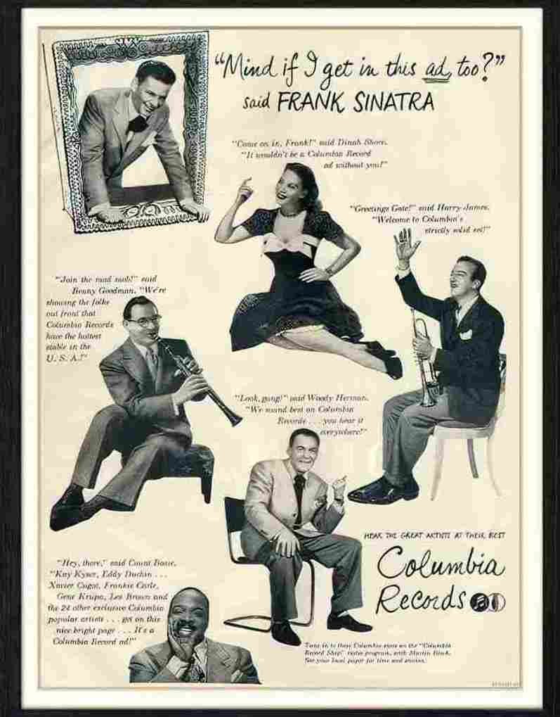 427 01 columbia records frank sinatra Advert A4 Photo Print