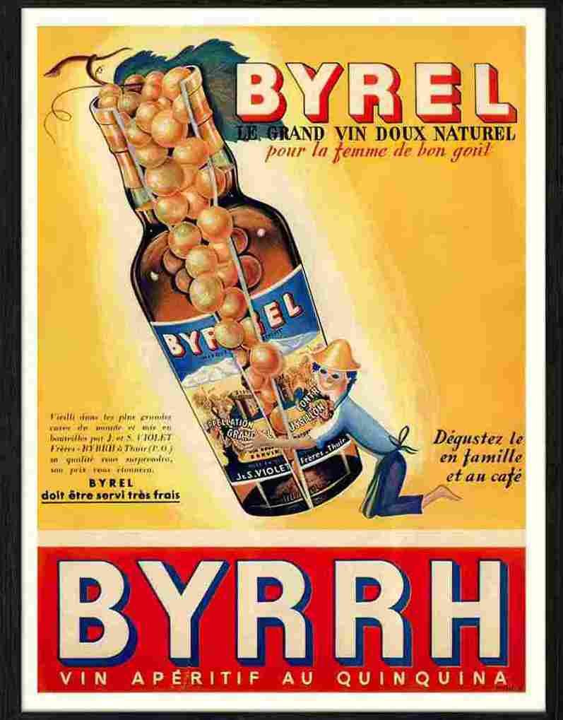 427 15 byrrh aperitif Advert A4 Photo Print