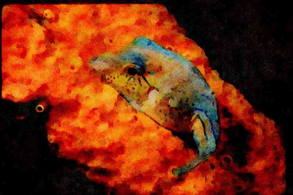 427026 Tiny Sharpnose Puffer A4 Limited Edition Watercolour Print