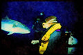 427096 Tuna And Divers A4 Limited Edition Watercolour Print