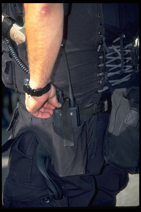 428018 Personal Radio On Assault Vest A4 Photo Print