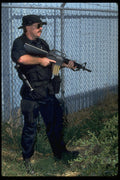 428025 Security Man At Perimeter Of Operation A4 Photo Print
