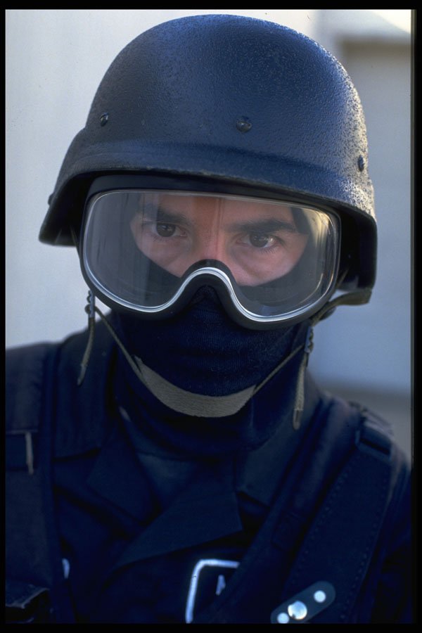 428052 Portrait With Helmet, Goggles And Balaclava A4 Photo Print