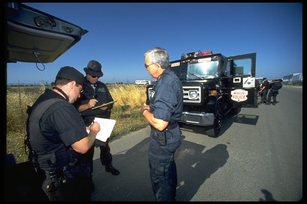 428078 Team Leaders Confer At Command Post A4 Photo Print