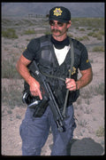 428084 Portrait, Team Member With MP5 Sub machine Gun A4 Photo Print
