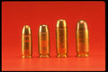 428091 Common Pistol Rounds 9mm, 10mm, .41 And .45 A4 Photo Print