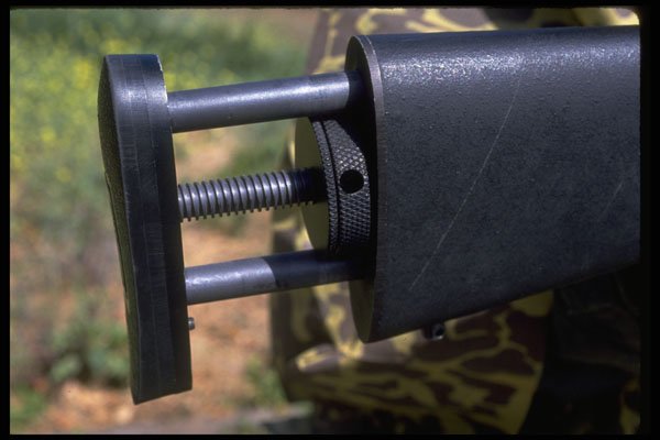 428097 Sniper Rifle Detail Adjustable Butt Plate A4 Photo Print