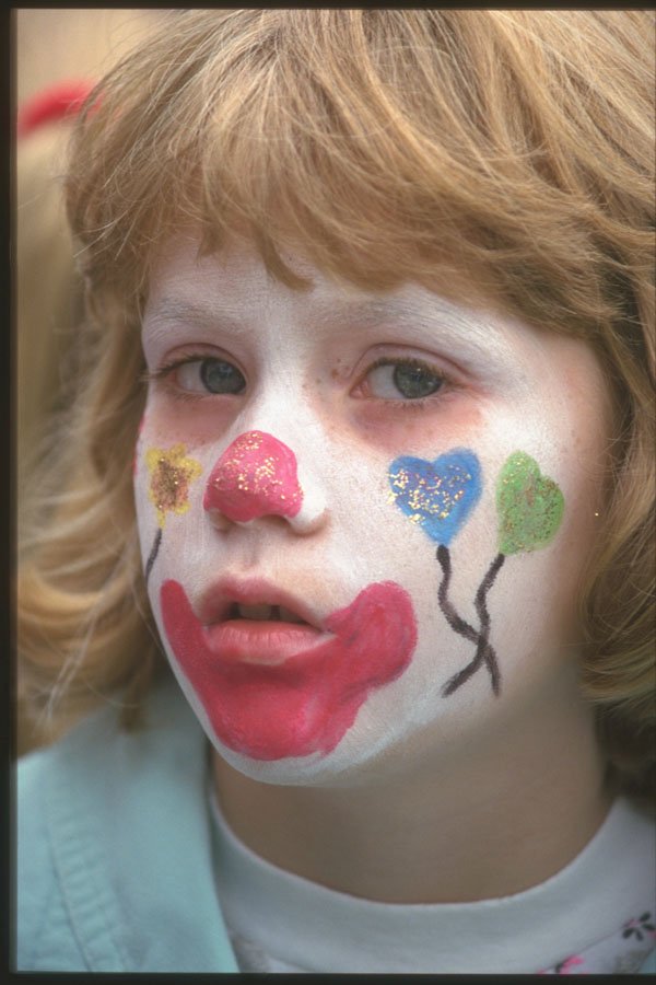 429030 Hearts On The Cheek A4 Photo Print