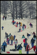 429070 Climbing The Toboggan Run A4 Photo Print