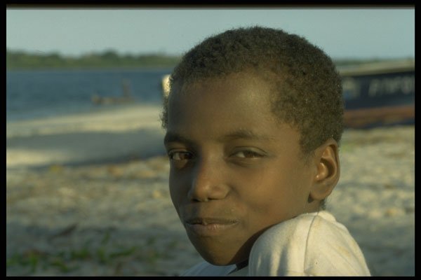 429095 Swahili Boy, Lamu Island A4 Photo Print