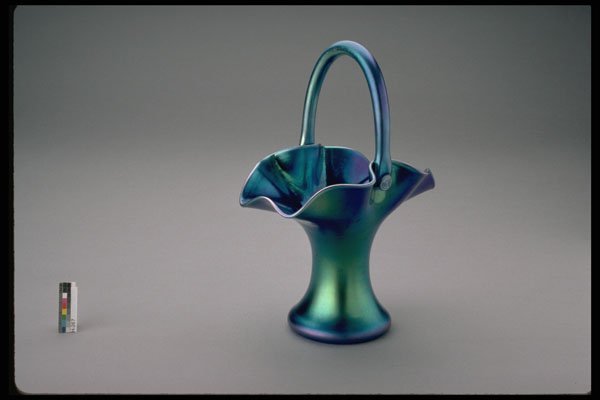 431069 Steuben Glass Basket A4 Photo Print