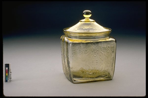 431080 Depression Glass Cookie Jar A4 Photo Print