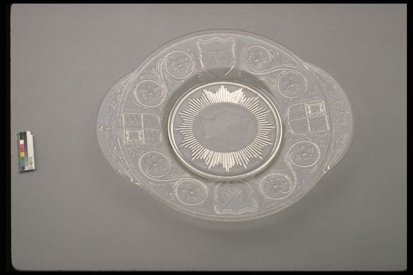 431093 Commemorative Cake Plate, Queen Victoria's Golden Jubilee A4 Photo Print